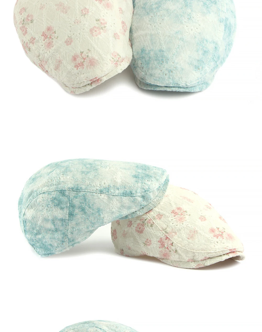 HT5102 Herren- und Damen-Baskenmützen mit Blumenmuster, Künstler- und Malermütze, Atmungsaktive Ivy-Flatcaps, Neue Frühjahr-Sommer-Kollektion 2026 – Detail 2