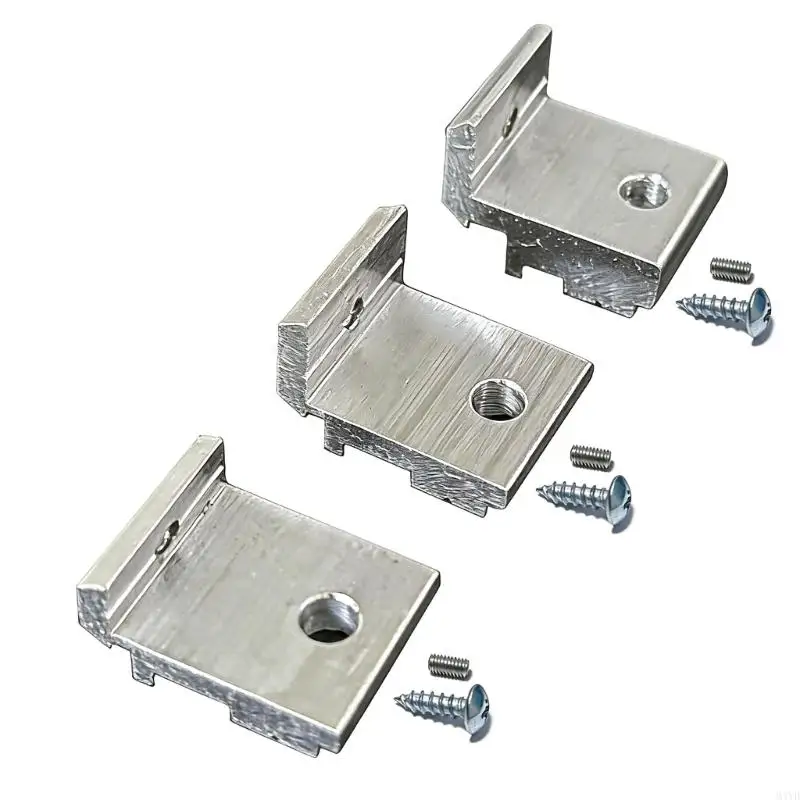 Rustproof Aluminum Side Panel Bracket Support Set With Screws For 2020 3030 4040 Extrusion Frame Industrial DIY Projects M4YD