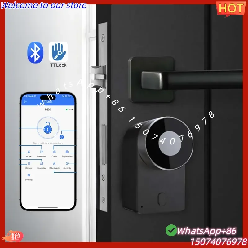 2026 Secukey Smart Euro Lock TTLock App BLE Control Thumb Turn Knob Without Changing the Lock Cylinder High Security Access