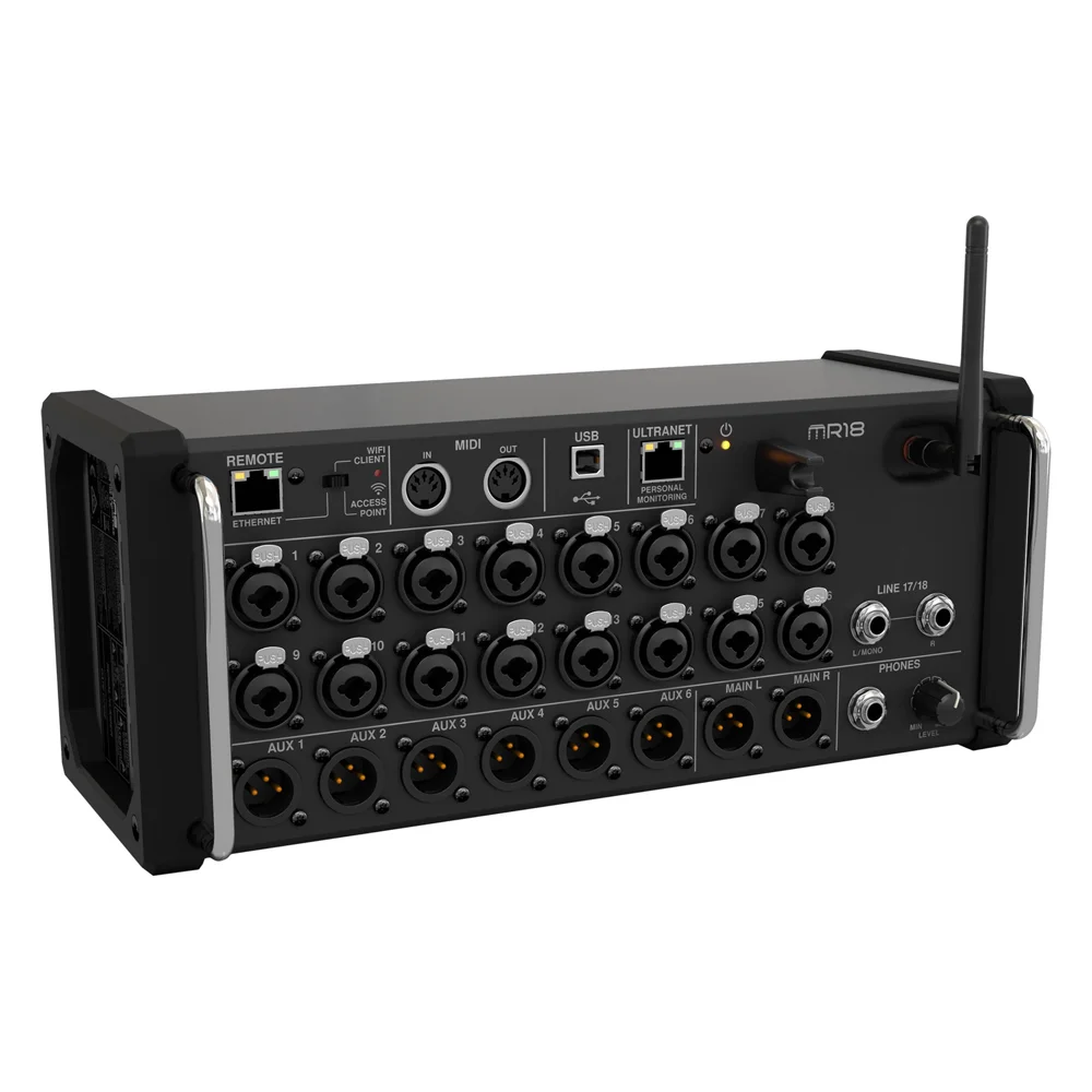 MR18 MR12 Professionelle Digitale Mischstudio Aufnahmekonsole DJ Studio Digital Mixer Audio Multi-track Sound Tisch