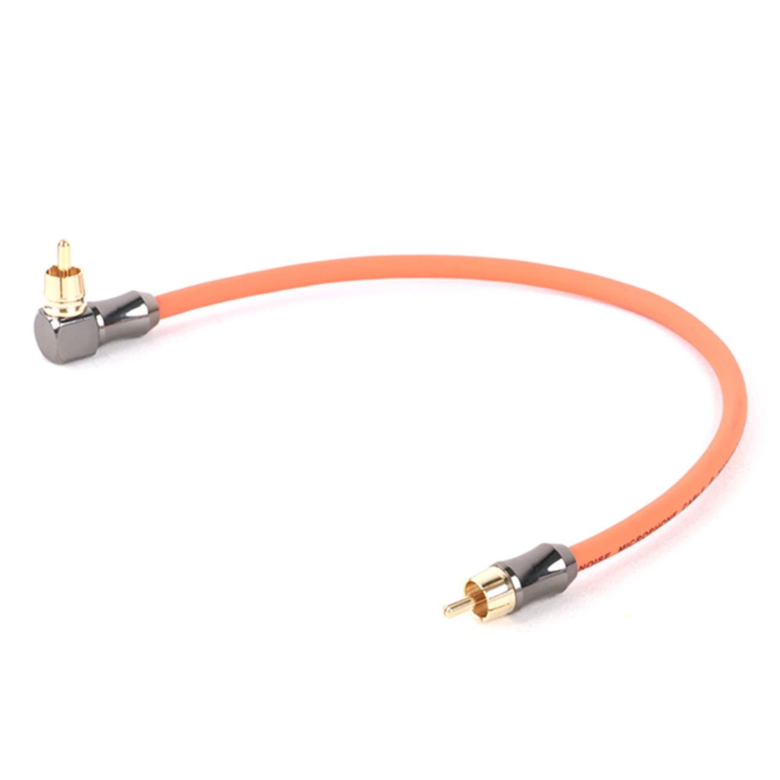 1PC 90 Degree RCA to Straight RCA Cable Jack Audio Cable RCA Stereo Aux Wire for TV CD DVD VCD Radio Sound Amplifier Console