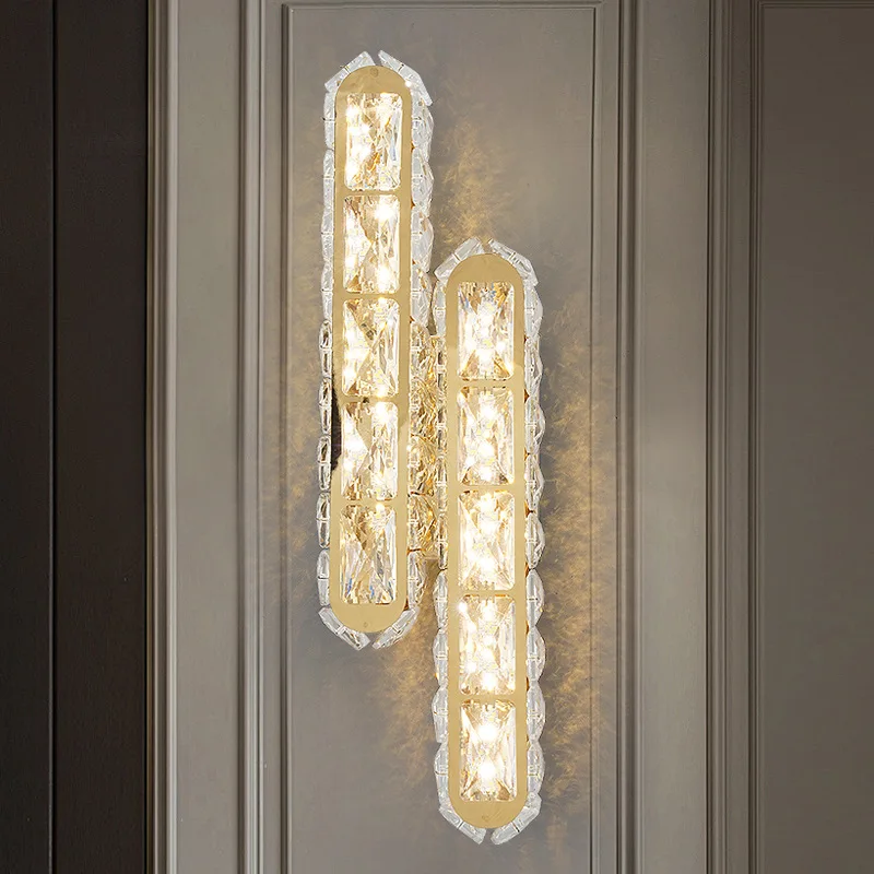 

Luxury Crystal LED Wall Lamp, Modern Decor Lamp for Corridor, Hotel Room, Villa, KTV