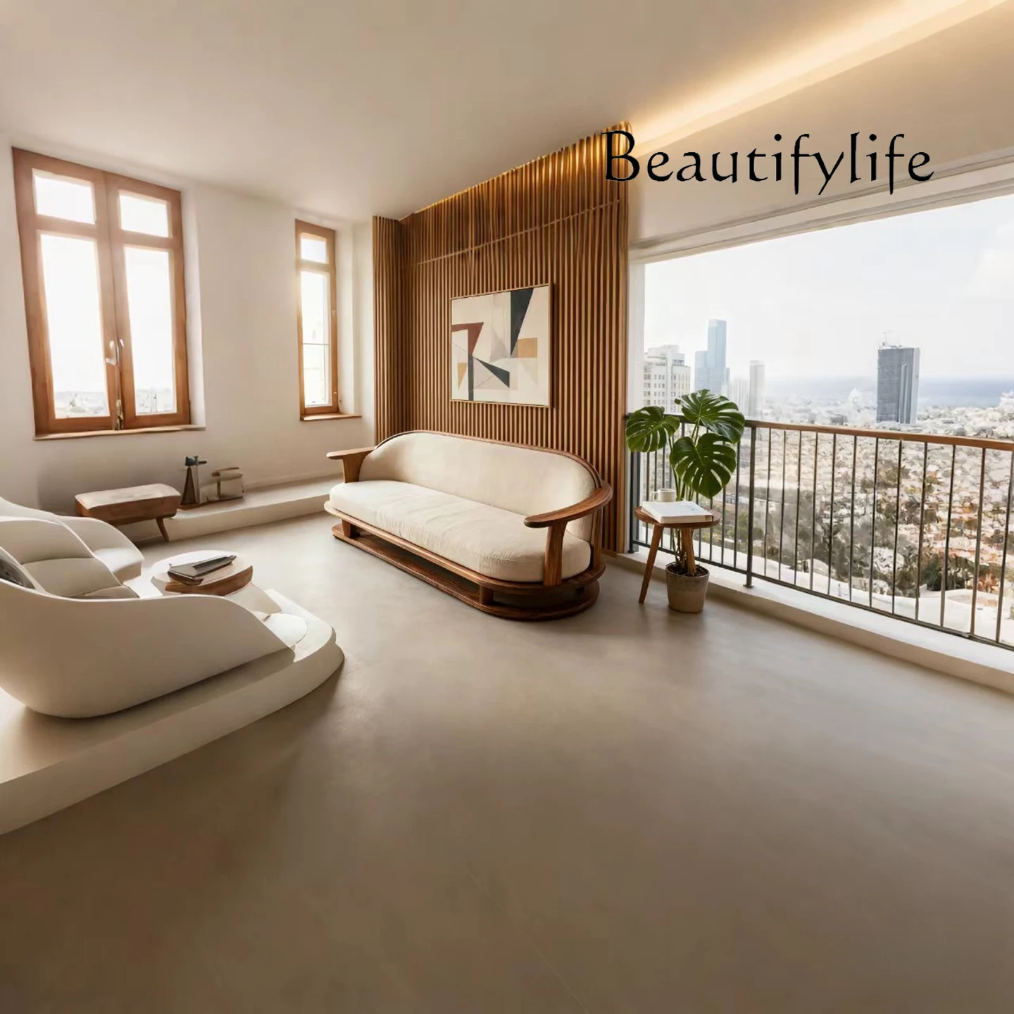 Novo sofá curvo semicircular estilo chinês, pequeno apartamento, sala de estar, estilo zen, estética, sofá de madeira sólida