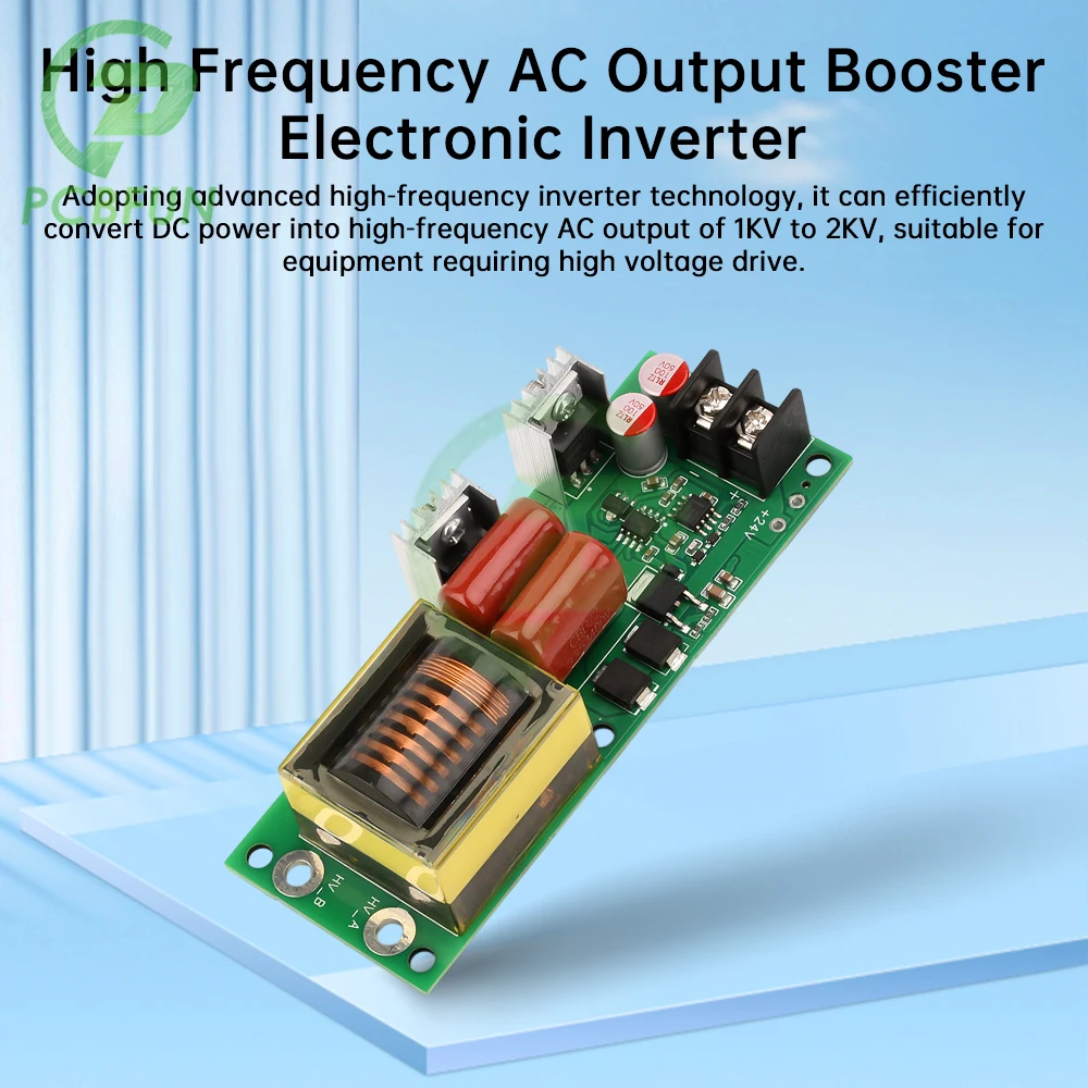 12V/24V to 1KV/2KV High Frequency AC Output Booster Electronic Inverter High Voltage Module Multiplier Board Driver