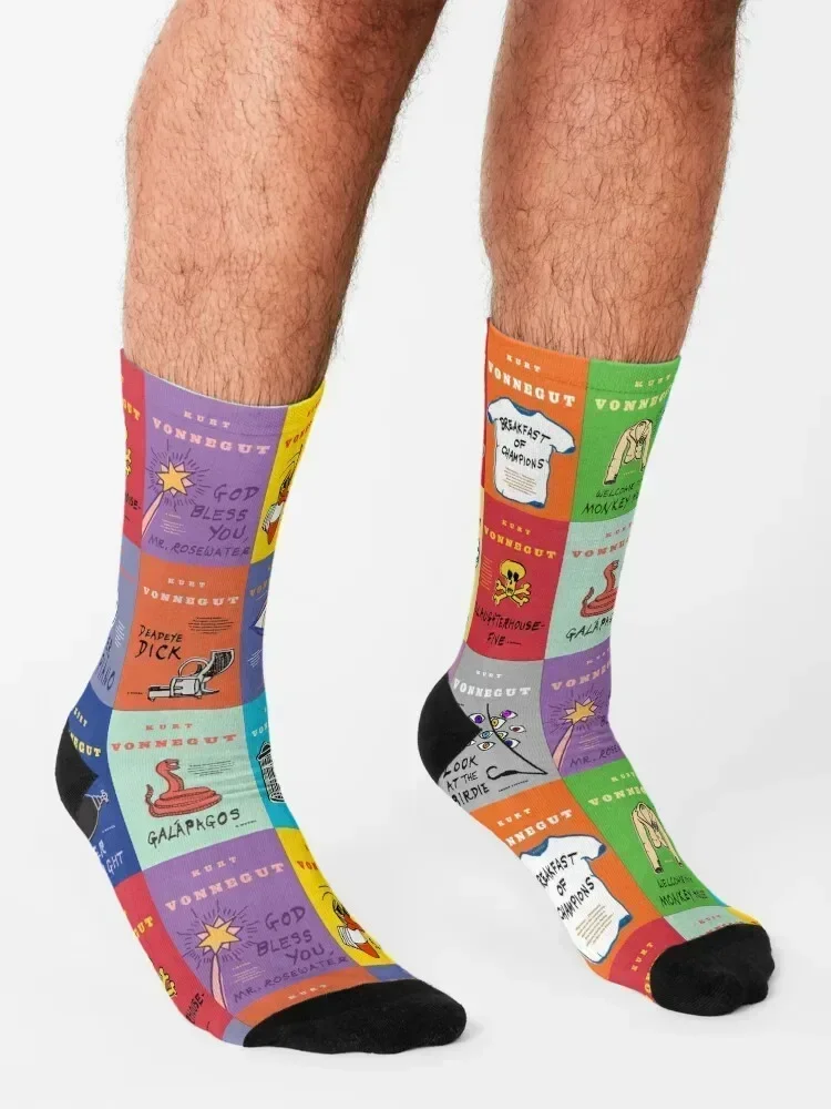 The Works of Kurt Vonnegut Socks custom sports sheer Soccer christmas gift Socks Woman Men's