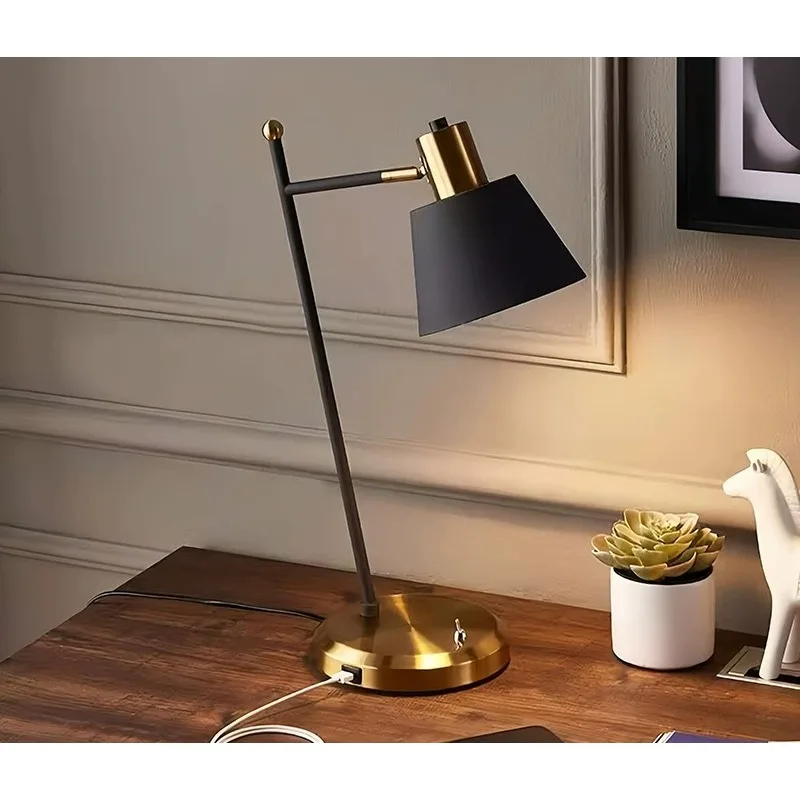 

Гостиная в отеле с USB-портом для зарядки, настольная лампа, прикроватная лампа для спальни, кабинета, офиса, защита глаз, светодиодная настольная лампа для чтения