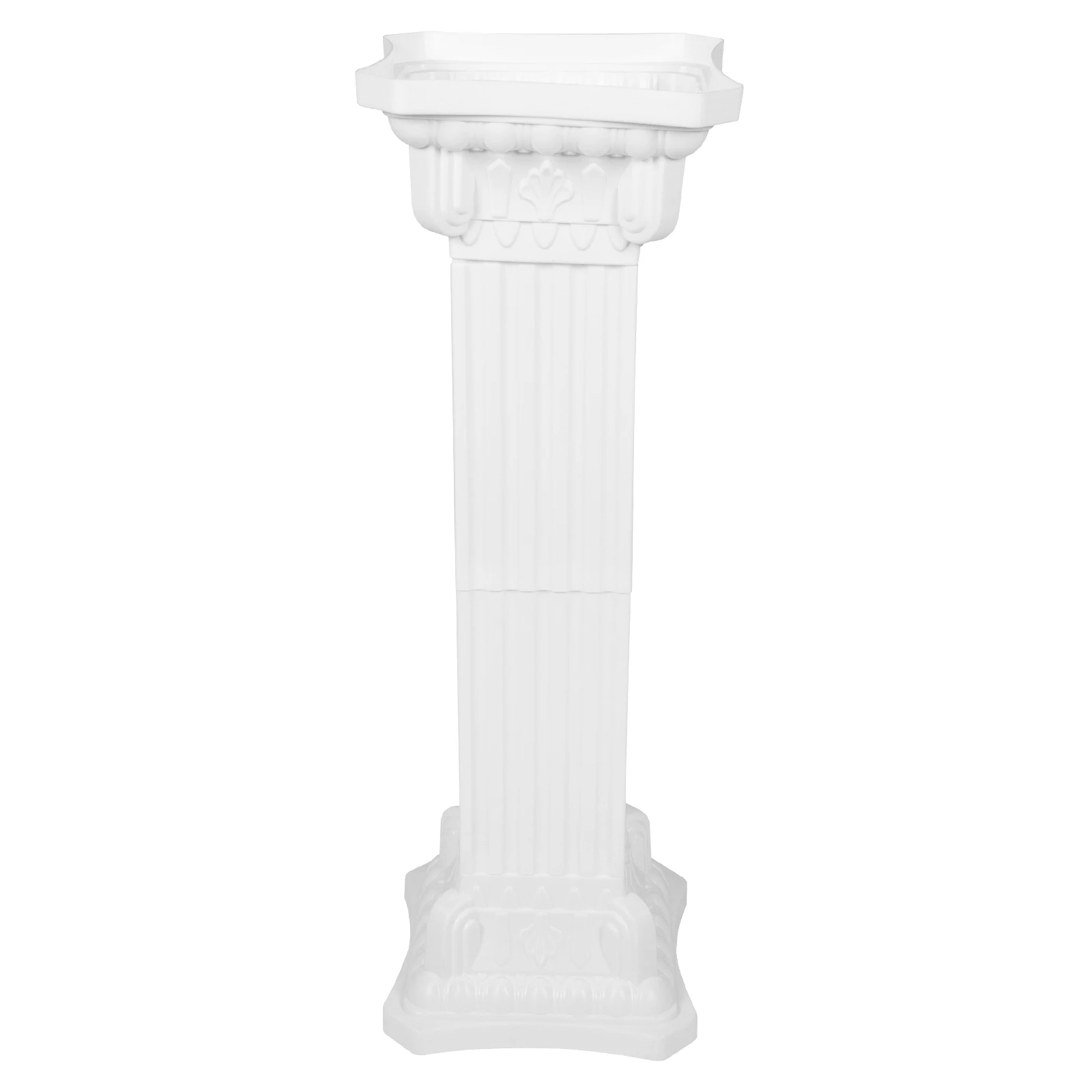 

1pcs Roman Pillar Lead Wedding Decoration Wedding Roman Pillar Plastic White Flower Planter Pedestal Balcony Garden Party