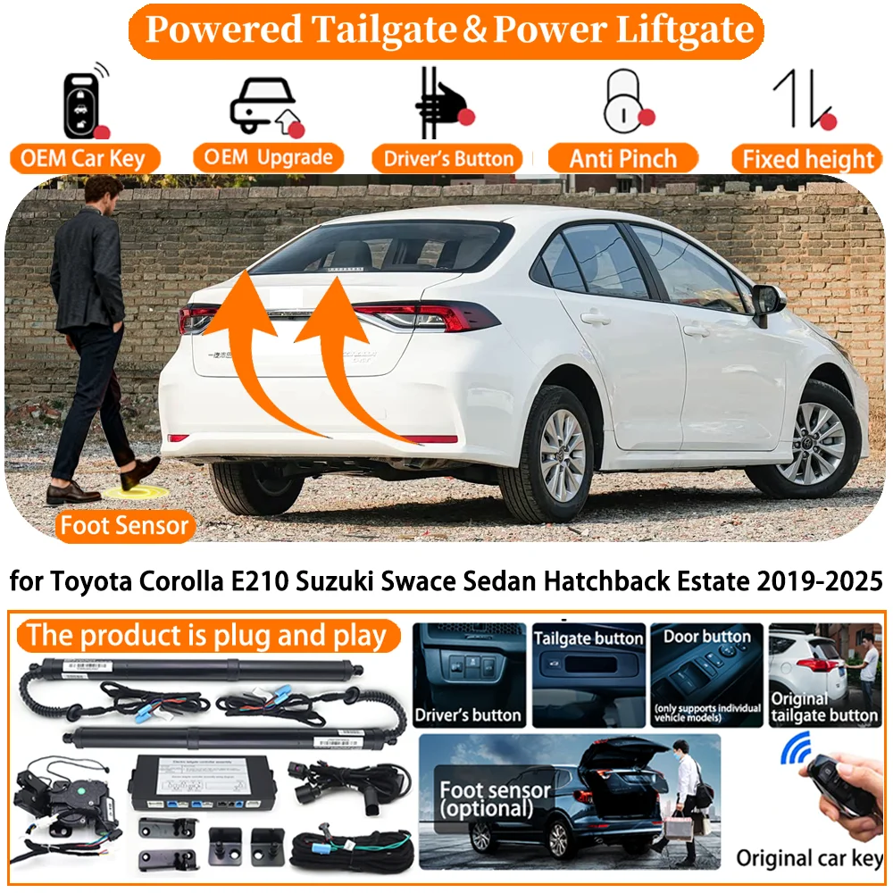 

Car Smart Powered Tailgate system for Toyota Corolla E210 Suzuki Swace Sedan Hatchback Estate 2019-2025 Electric Power Tailgate