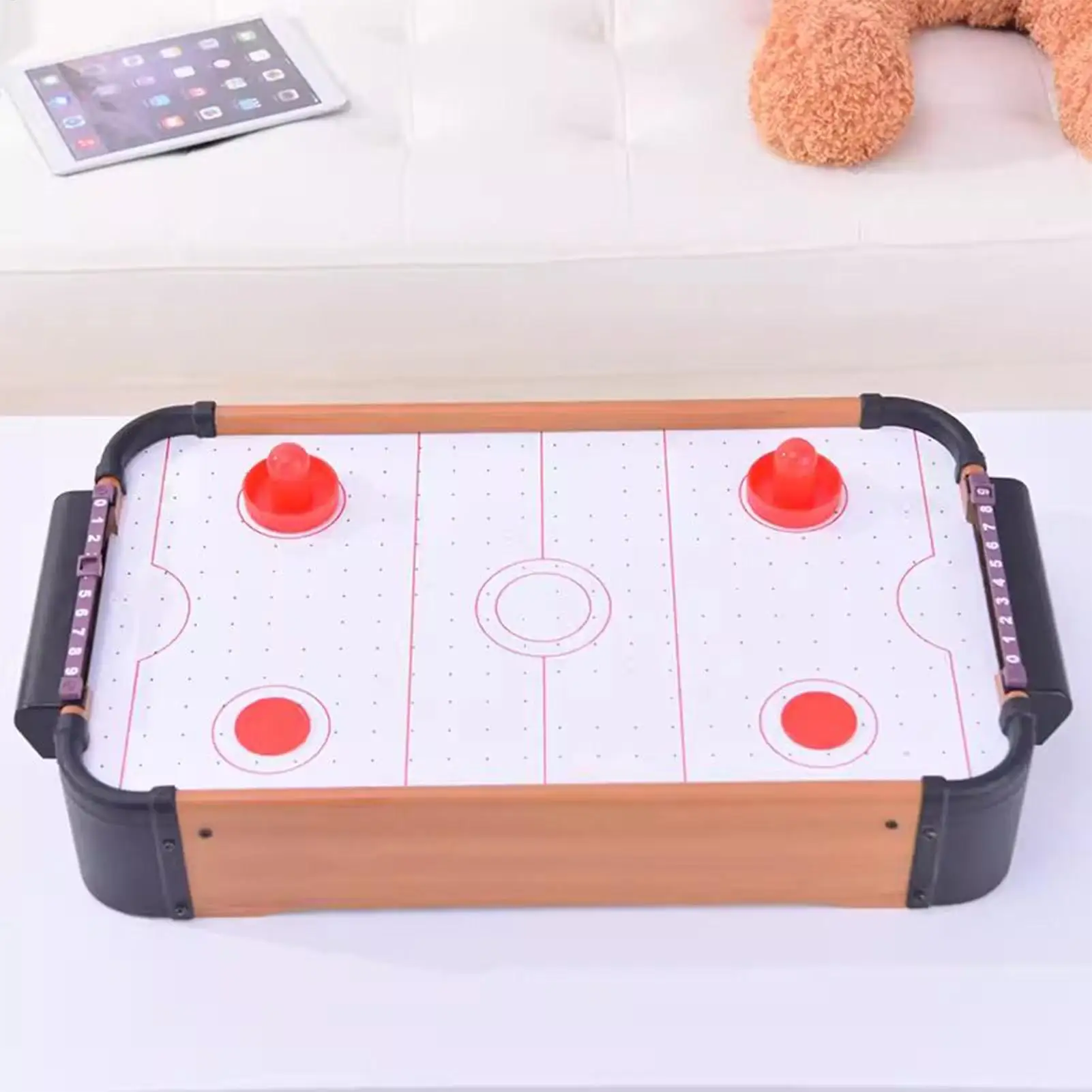 Kids Air Hockey Game Table Two-Player Strategy Game Air Hockey Arcade Table For Kids For Men Women Boys Girls Youth Teens