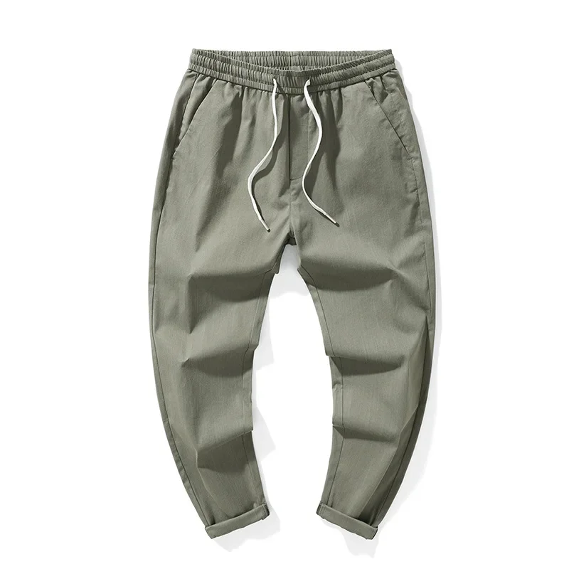 

Мужские шорты, летние тонкие брюки, шорты-шаровары, свободные быстросохнущие брюки из ледяного шелка, повседневные девять очков для взрослых, джентльмен