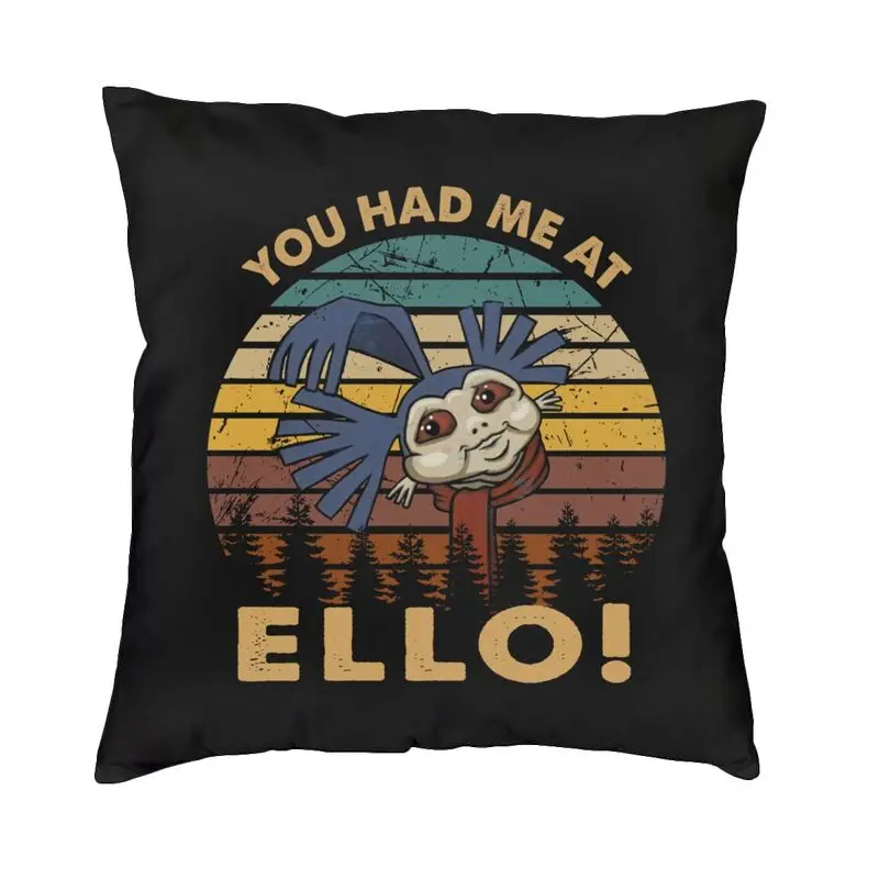 Labyrinth Goblin King Movie Halloween Christmas Cushion Cover Soft Velvet Cute Throw Pillow Case for Sofa
