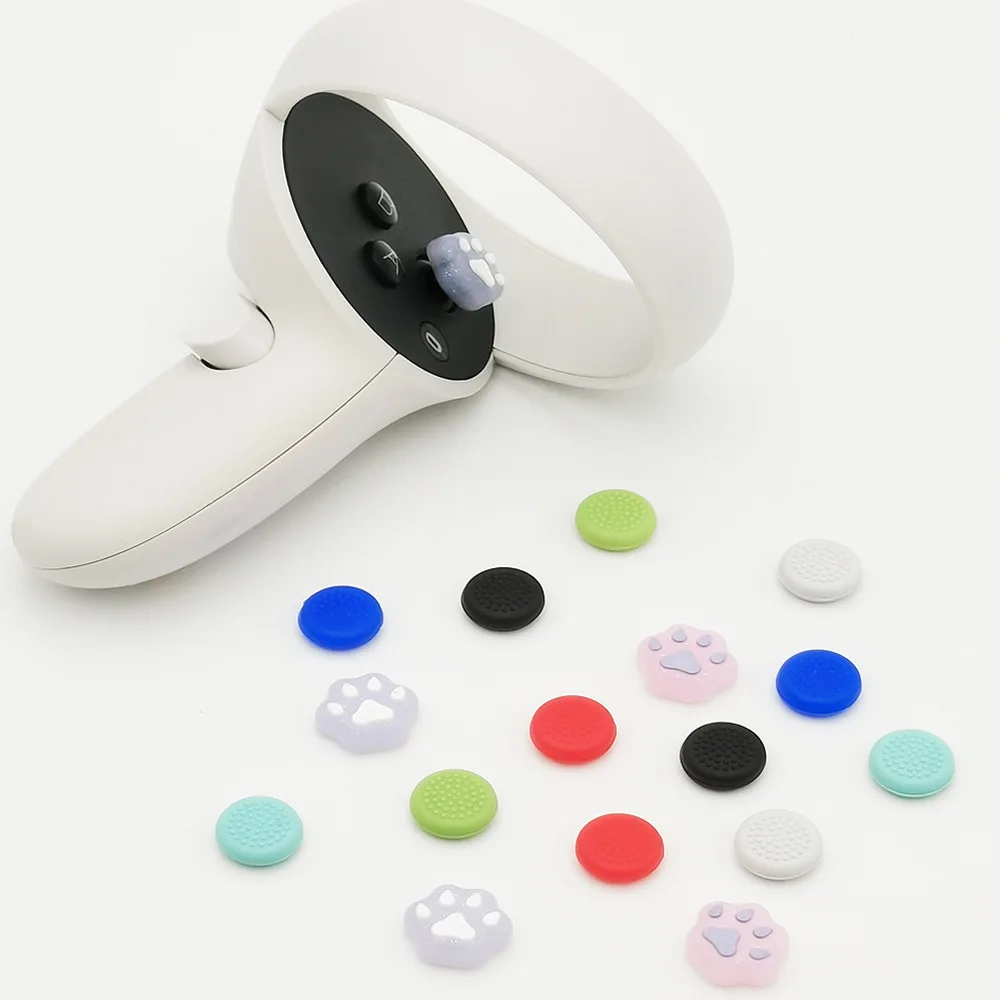4pcs Soft Silicone Thumb Grip Cover Cap for Meta Quest3 for Oculus Quest 2 for Pico4 VR Accessories