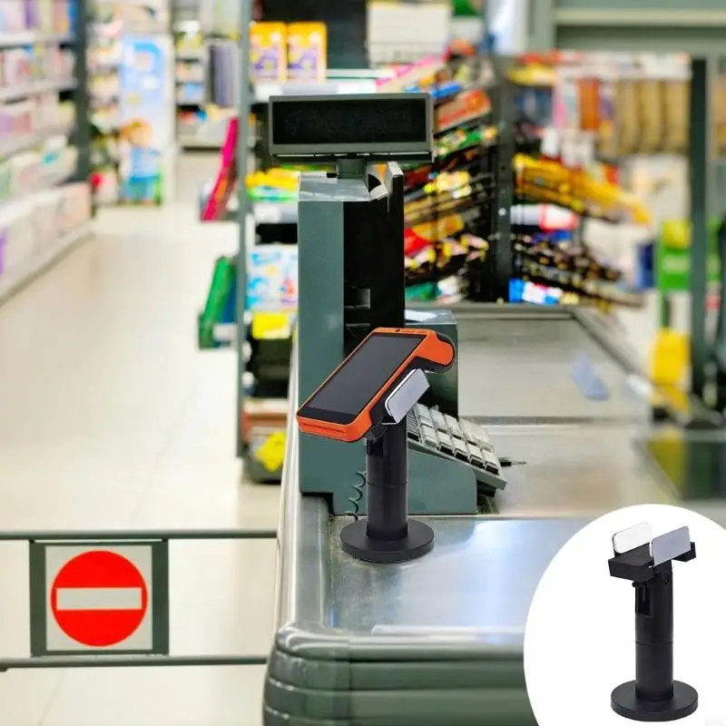 Terminal Pos Terminal yang Disesuaikan Sudut Rotasi Rotasi Kartu Kredit Rak Mesin 896C