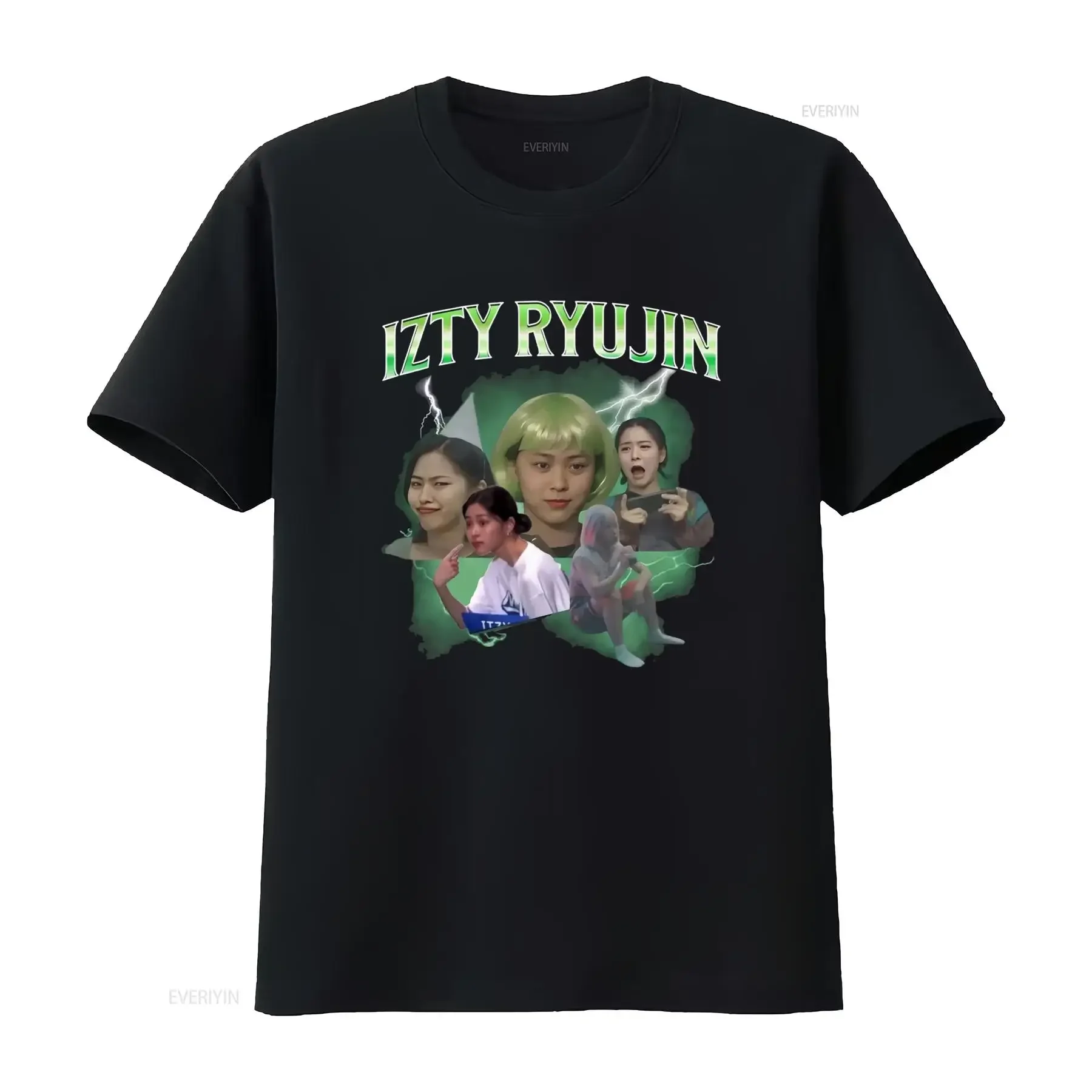 Camiseta Kpop de Itzy Ryujin Yeji Lia Chaeryeong Yuna, diseño divertido de meme Midzy, estilo vintage lavado, informal, gráfico, suave y a la moda.