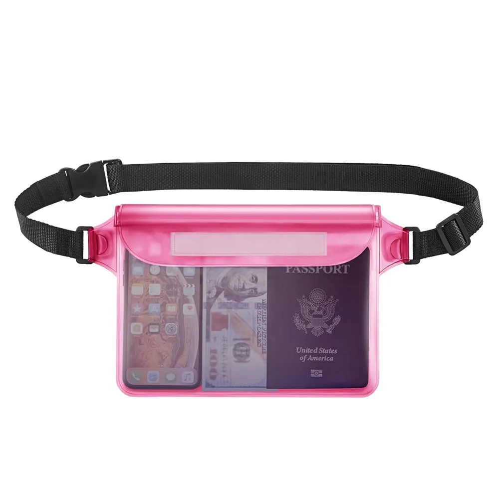 

New PVC Cell Phone Bag Large Capacity Touch Screen Waterproof Waist Pack Swimming Waterproof Bag Diving