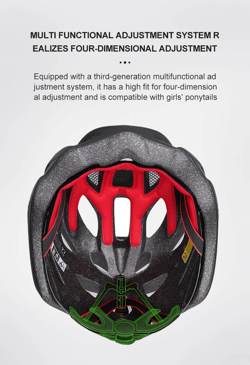 Horntour Großer Kopfumfang 65 cm Fahrradhelm Reiten Licht Racing Straße Fahrradhelm Männer Frauen Outdoor Bicicleta Helm – Detail 11