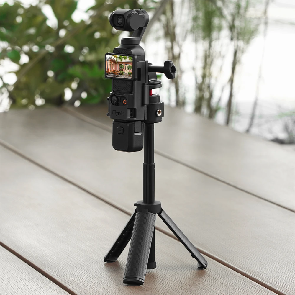 Tripod Mount Selfie Stick Extendable Monopod for Gopro Hero /OSMO Action 4 3/Insta360 X4 Camera Mini Handheld Stick Stand