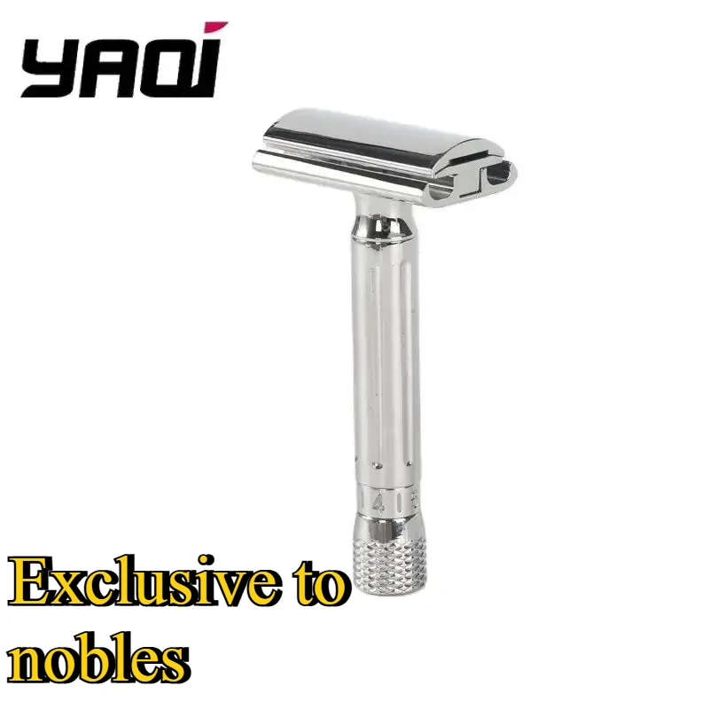 

Бритва из нержавеющей стали Yaqi Avanti, регулируемая безопасная бритва из нержавеющей стали, мужские товары для бритья, бритва для бороды, коллекционные предметы, подарок