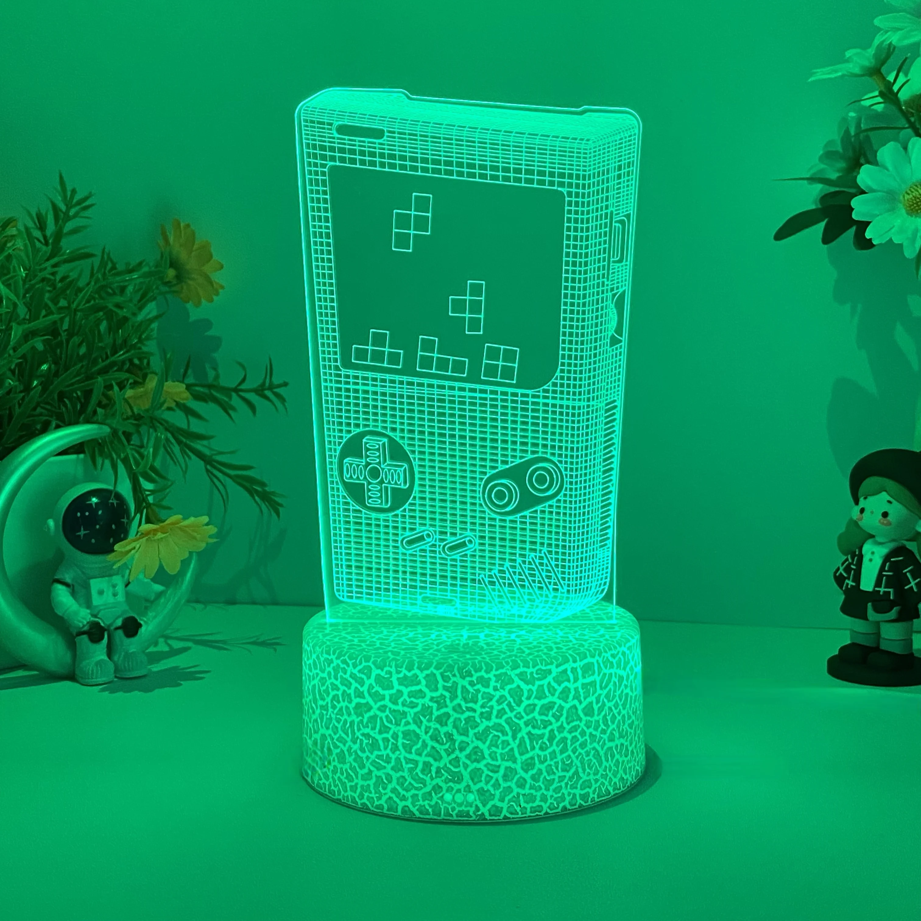 

игровая модель 3D-ночник, USB-подарочный настольный светильник, декоративный светильник для учебы, спальня с ночником.