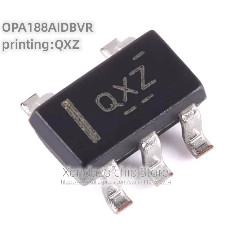 10pcs/lot OPA188AIDBVR printing QXZ SOT-23-5 package Original genuine Operational amplifier chip