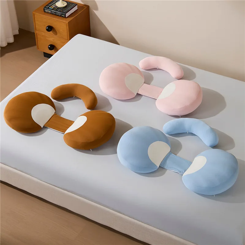 Memory Foam Maternity Lumbar Support Pillow with Removable Washable Cover Ergonomic Belly Back Cushion for Pregnancy Sleeping