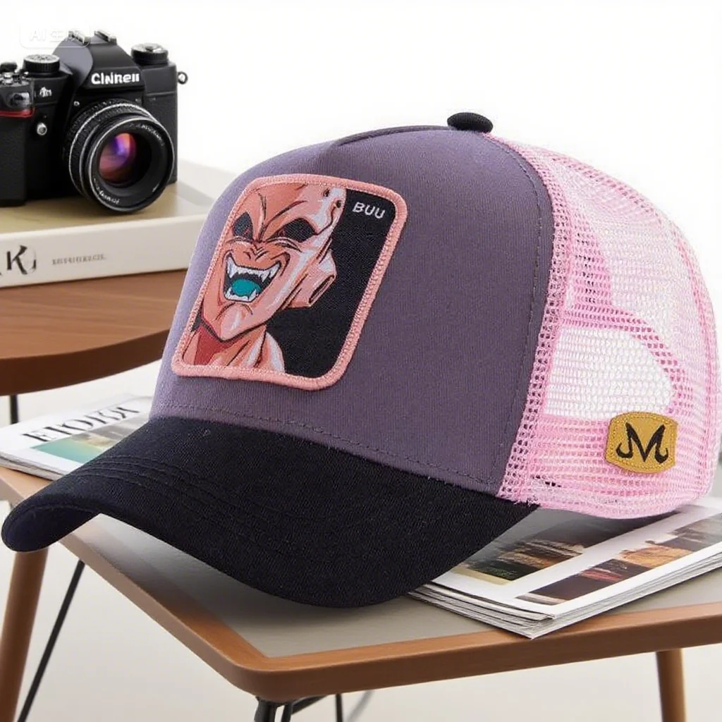 Gorra de béisbol Dragon Ball Goku Super Saiyan, sombrero de malla de dibujos animados para hombres y mujeres, gorra de Anime, sombreros, gorra de camionero con parche de moda