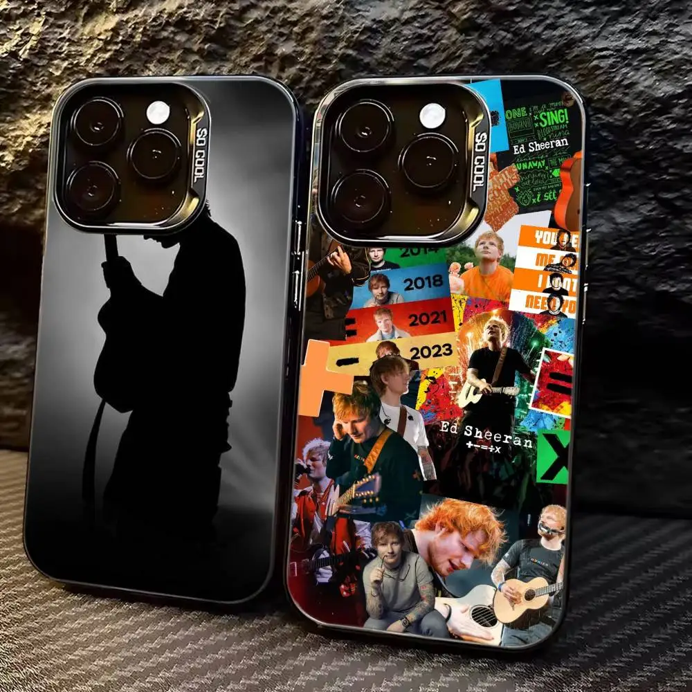 

Ed Sheeran Hot Singer Phone Case For iPhone 17,16,15,14,13,12,11 Plus,Pro Max,XS,Colorful Silver Black Cover