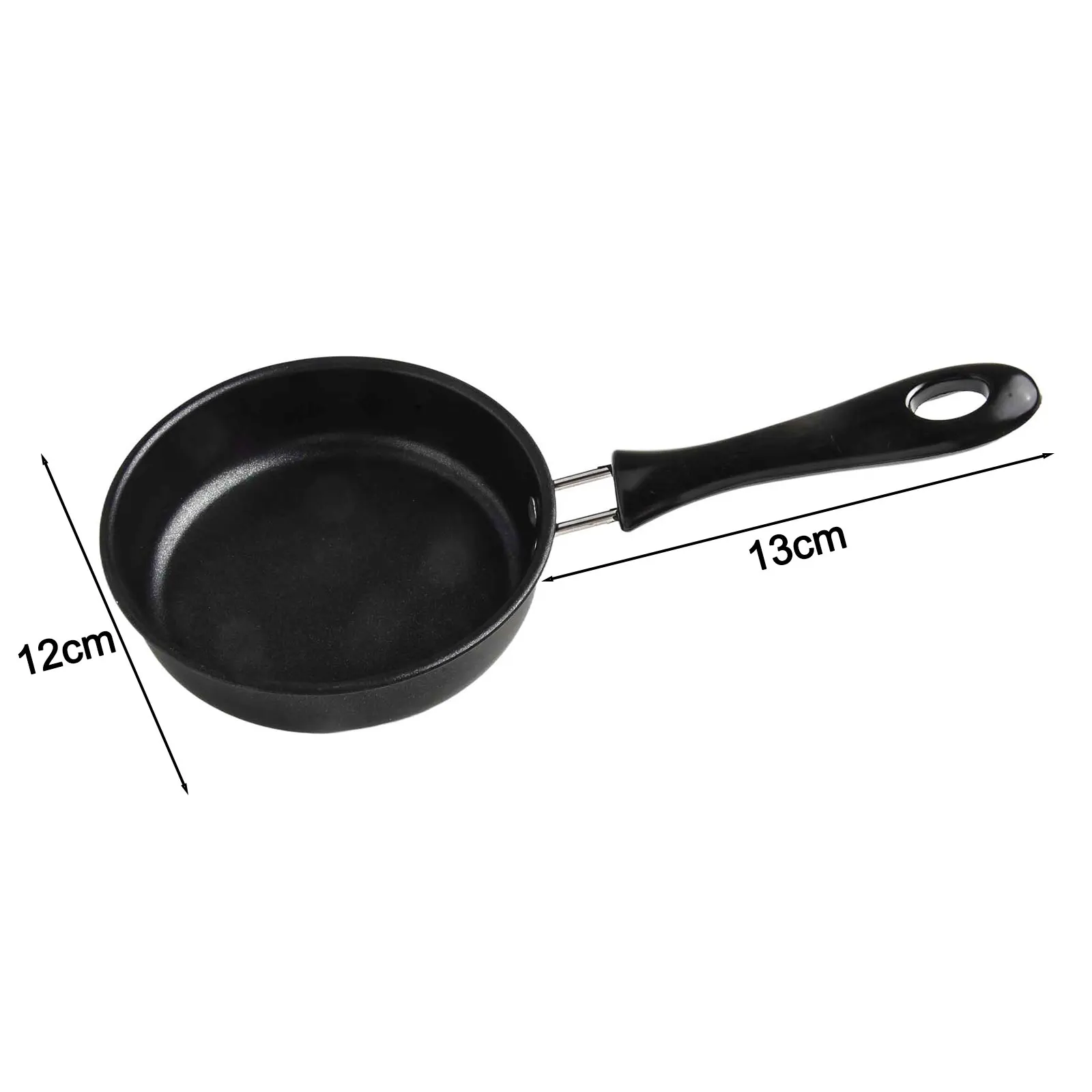 Cooking Pan 16cm Frying Pan Anti-burn Coating Easy Cleaning Heat-insulated Bottom Minimal Oil Cooking Daily Use