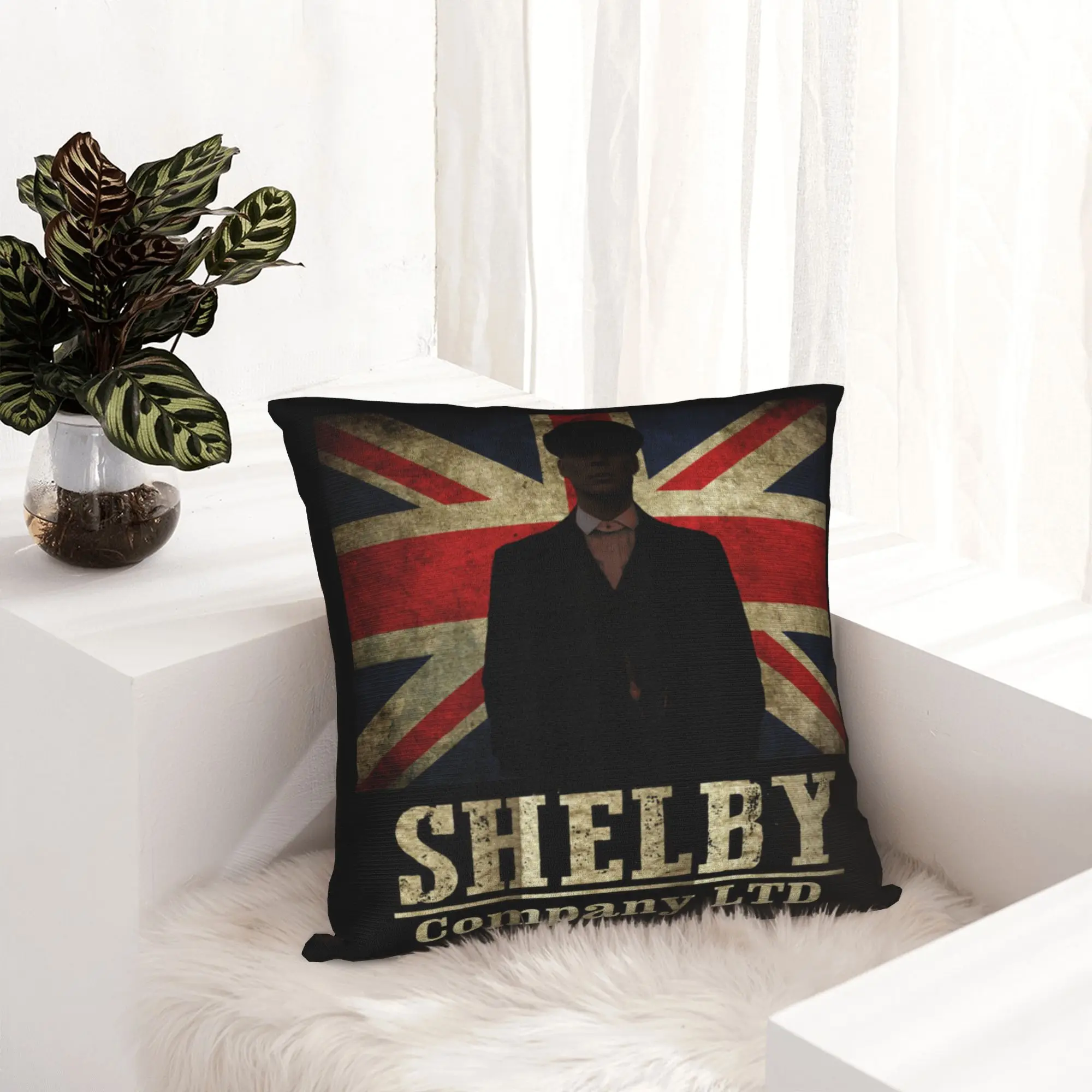 P-Peaky  Blinders Pillowcase Printed  Cushion Cover Decor Arthur Thomas Tommy Shelby Throw Pillow Case Cover Chair Zippered