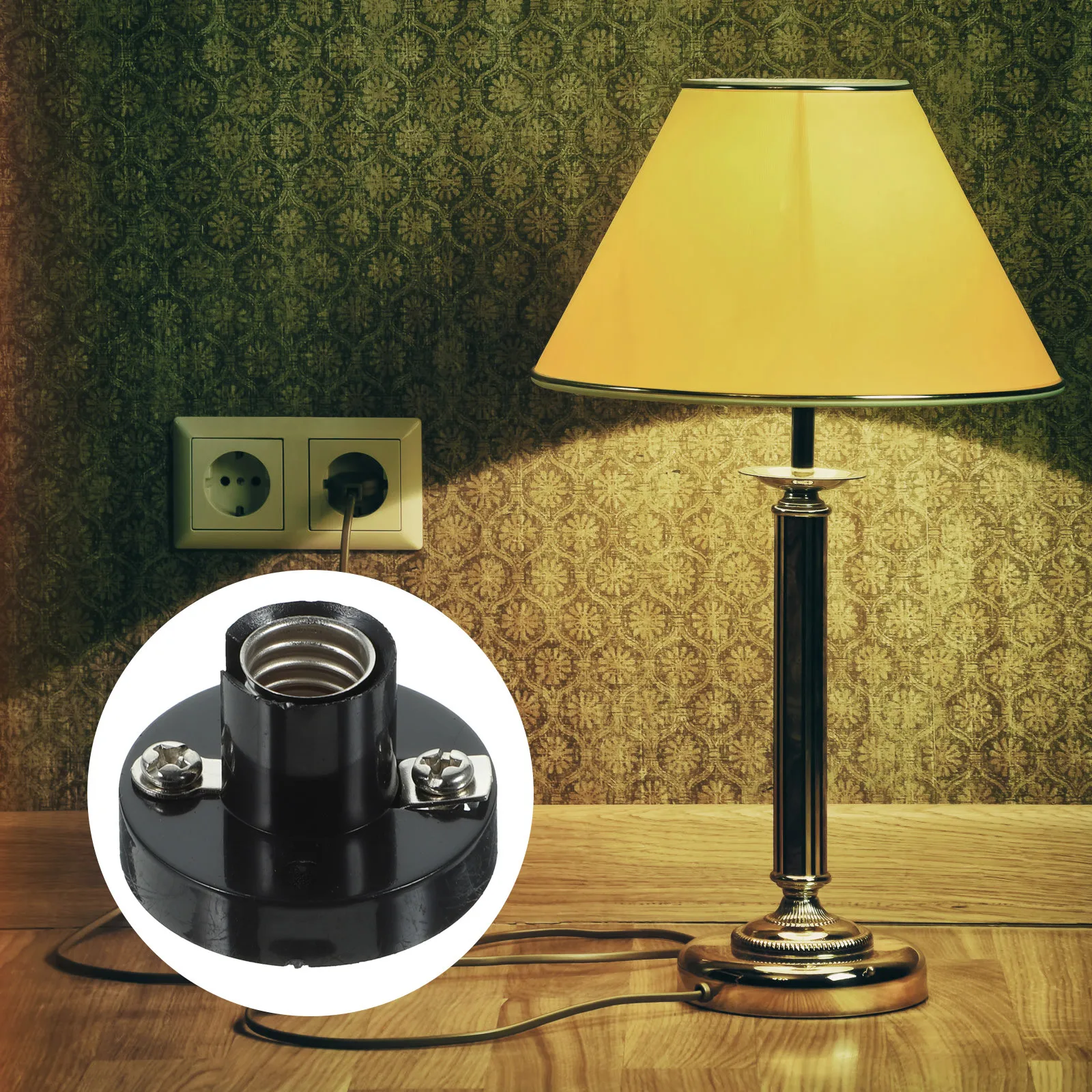 

5Pcs Lamp Holder Screw Fitting Metal Base Mini Light Bulb Holders for Circuit Testing Electrical Experiment Accessories