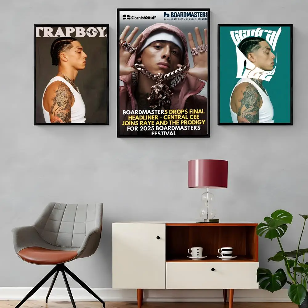 Rapper C-Central Cee Painting Calligraphy Canvas Poster Waterproof & Durable Ideal Wall Decor for Every Space