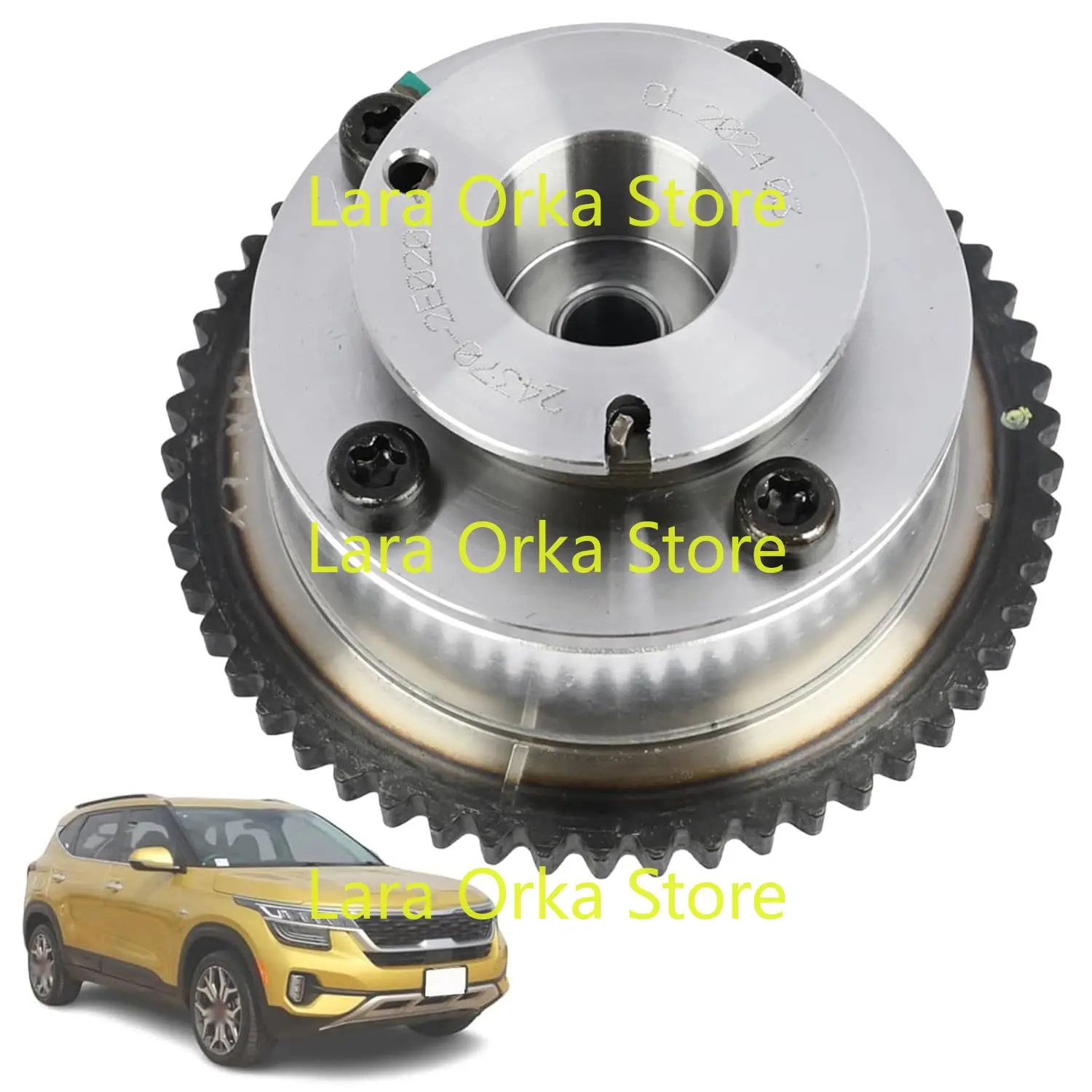 

24370-2E020 Engine Timing CVVT Camshaft Sprocket Assy Exhaust Compatible with Hyundai Elantra Kona Veloster
