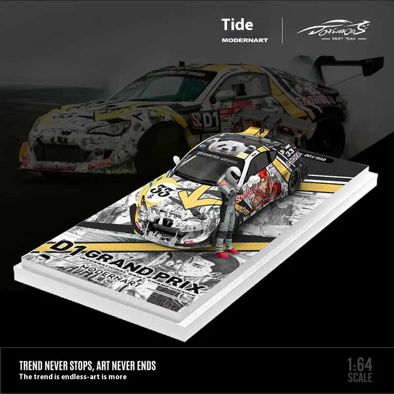 1:64 Toyota 86 D1 GP Drift Car MODERNART & DORIMONS  Alloy Diecast Model Competition Livery Replica Drift Team Collection