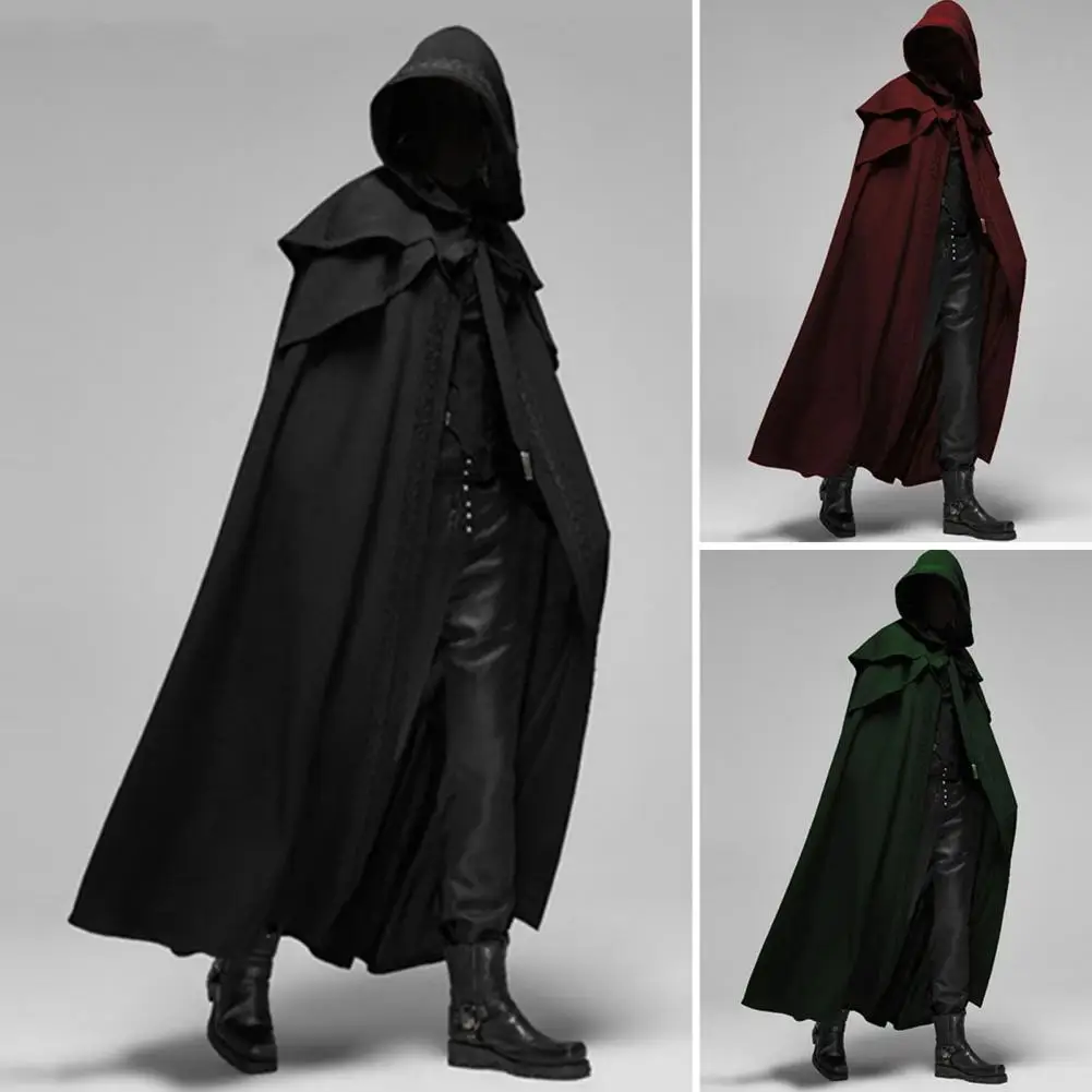 Retro Men Tail Coat Medieval Jacket Halloween Cosplay Cloak Gothic Steampunk Tail Coat for Men for Halloween for Halloween