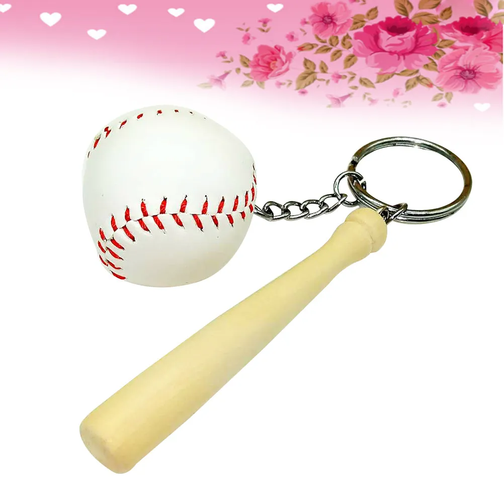 Baseball Keychain Metal Sports Keyring Fashionable Key Holder for Separate Home Car Office Keys Pendant Decoration