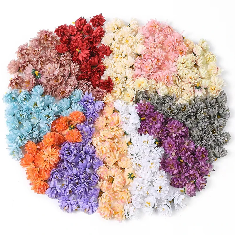 30/40 Stück Mini-Nelken, handgefertigte künstliche Blumenköpfe für Zuhause, Hochzeitsdekoration, DIY-Kranz, Geschenk, Scrapbooking, Kunstblumen – Detail 4