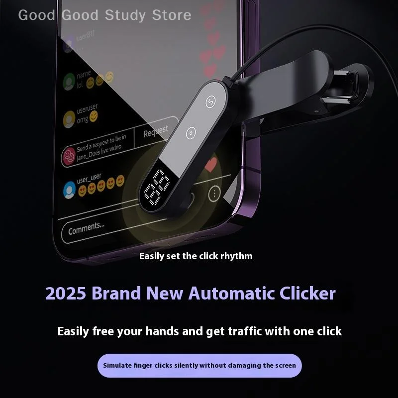 Screen Auto Clicker Simulated Finger Clicking For TikTok Smart Phone App Video Live Streaming Screen Touch Tripods Tapper Device