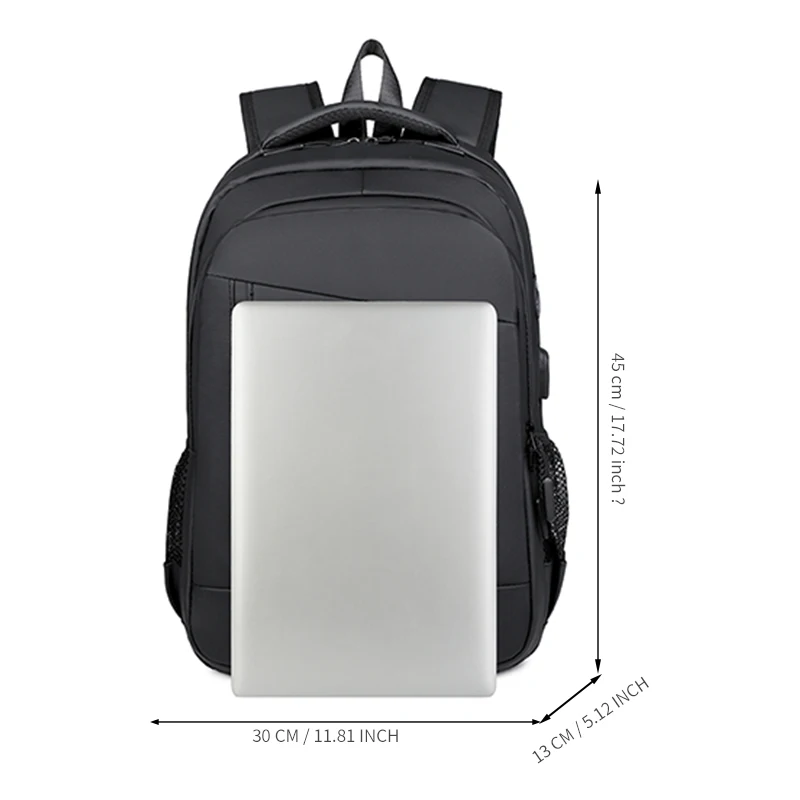 Men's Business Laptop Backpack，Large Capacity Travel Backpack，Simple High Quality Men's Commuter Backpack，Men's Outdoor Backpack