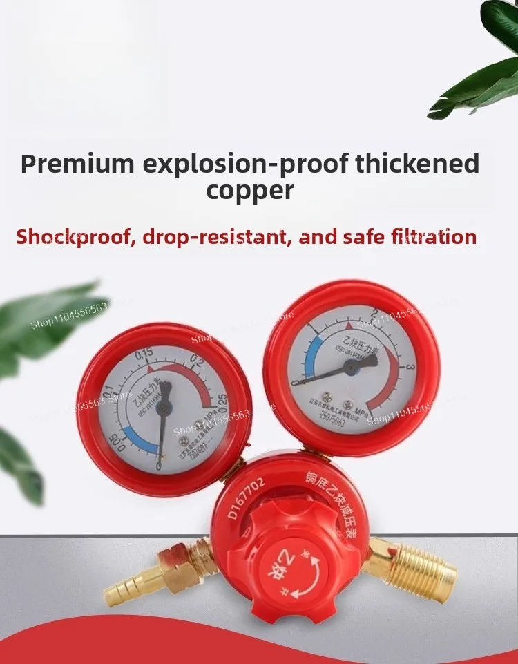 Stainless Gas Pressure Regulator, Precision Valve for Ammonia Oxygen Corrosion