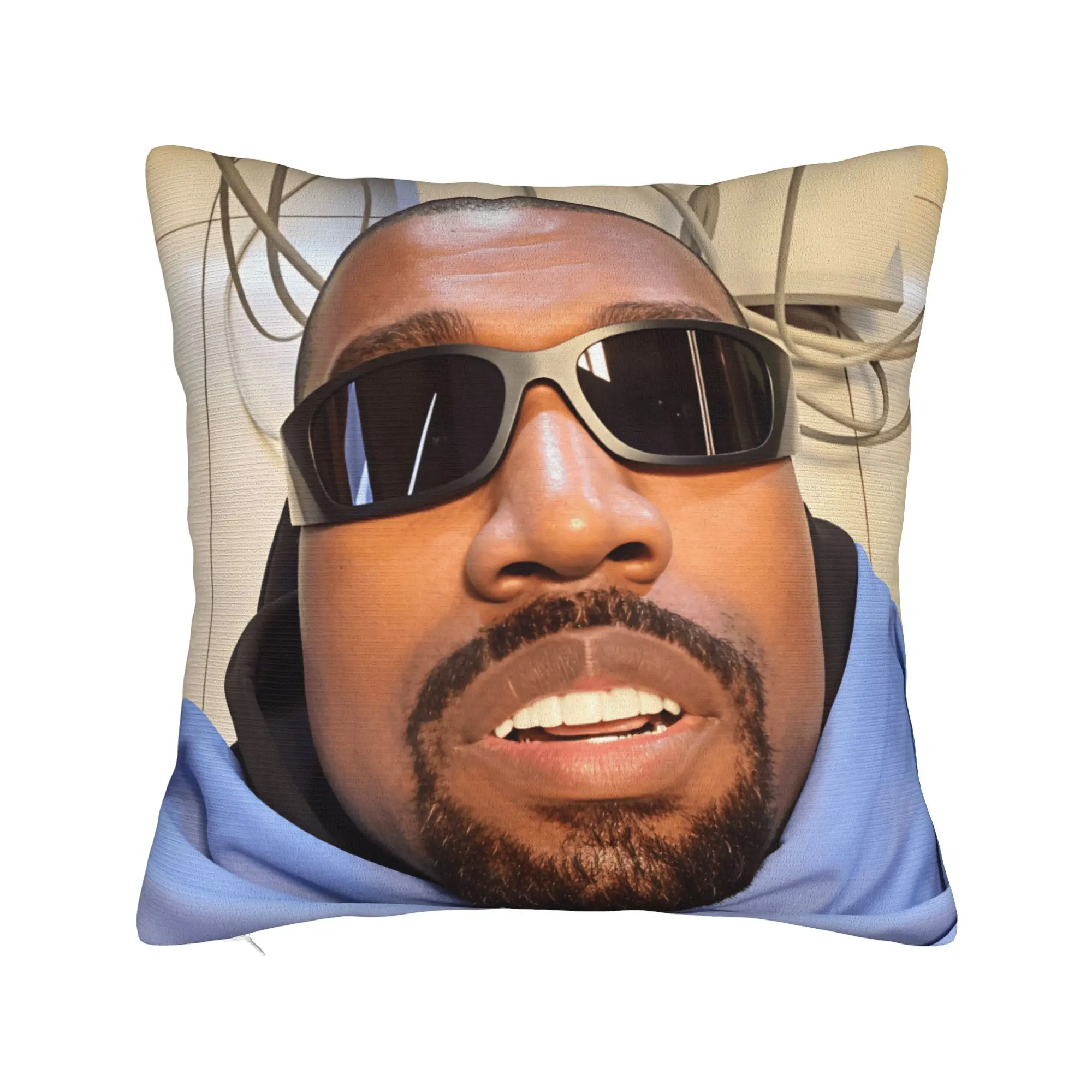 Pillow Case Kanye West Meme Comfy  Pillow Cover For Office Car Home Decor Vintage Pillowcases
