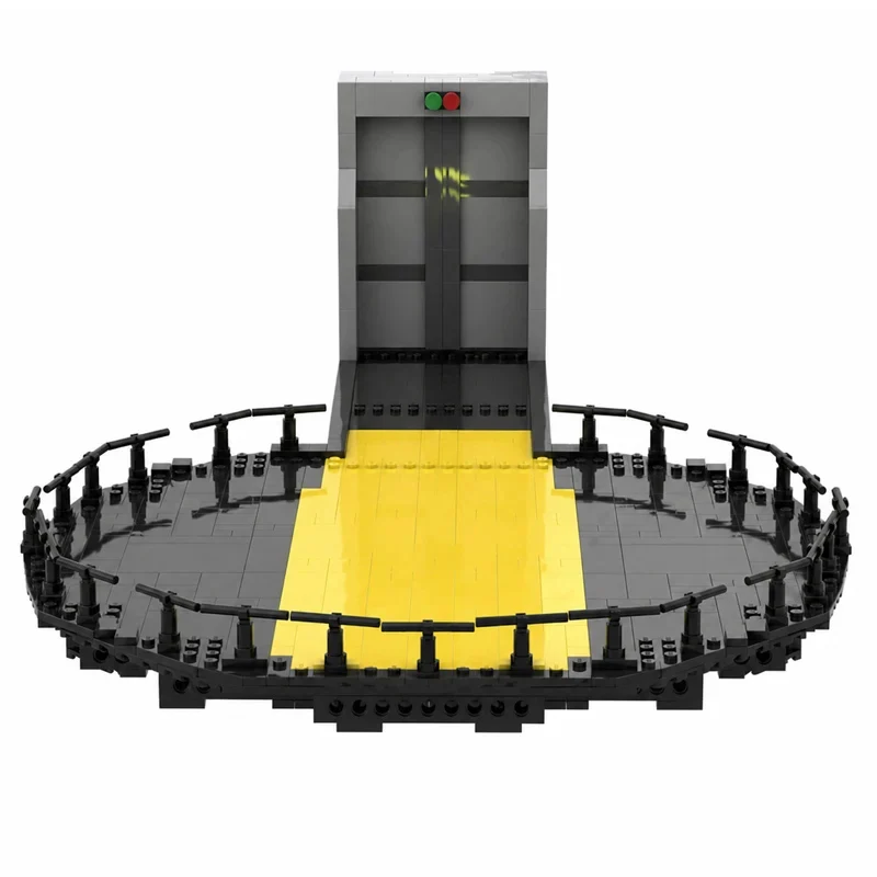 Popular Movie Model MOC Building Bricks Circular Elevator Platform Modular Technology Children Holiday Gifts Assemble Toys Suit