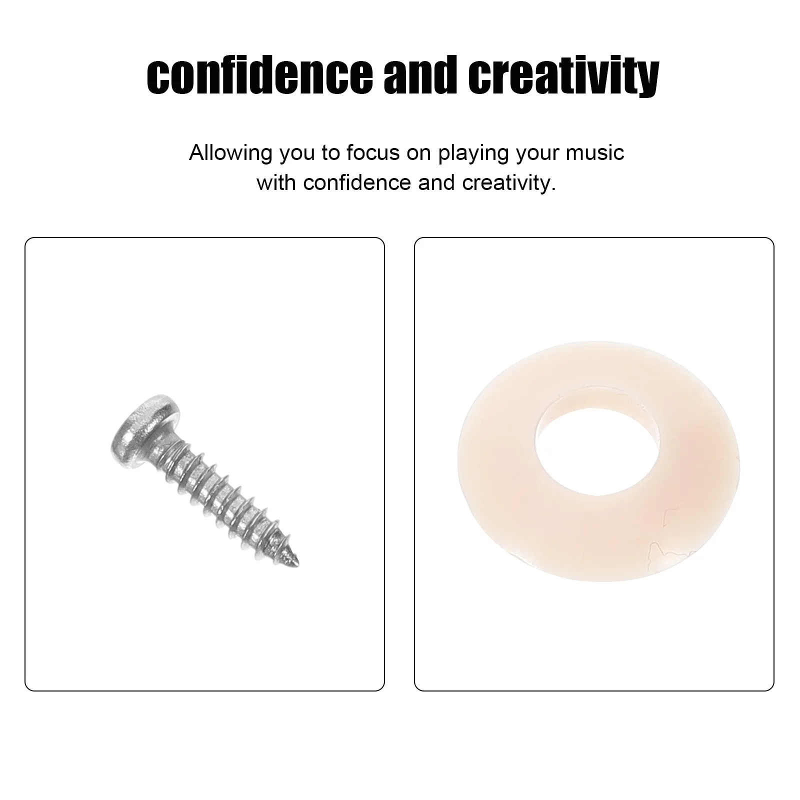 

1 set Guitar Tuning Peg Gasket Small Tuner Spacers Washer For Tuning Peg Gaskets Replaceable Guitar Accessories White