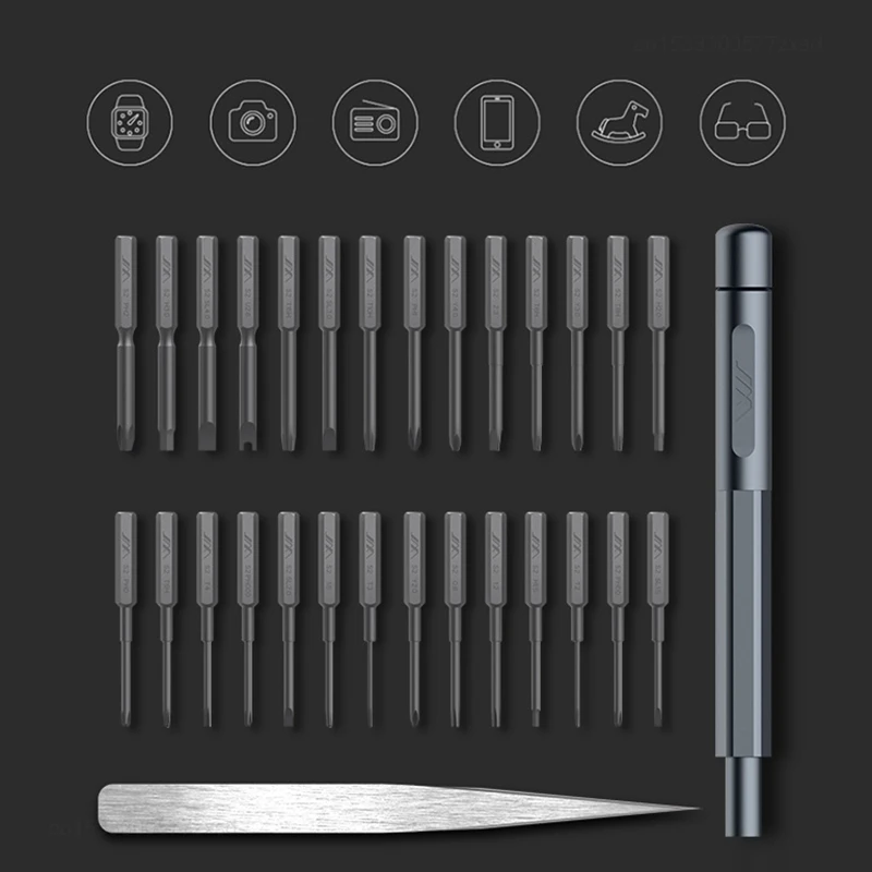 Xiaomi JIMI 30 IN 1 Multi-purpose Precision Screwdriver Kit DIY Screw Driver Set Tweezers Repair Tool for Mobile Phone Laptops