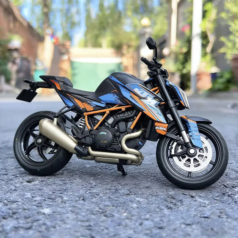 1:12 KTM 1390 Super Duke R Alloy Track Racing Motorcycle Model Diecast Street Cross-country Sports Motorcycle Model Kid Toy Gift