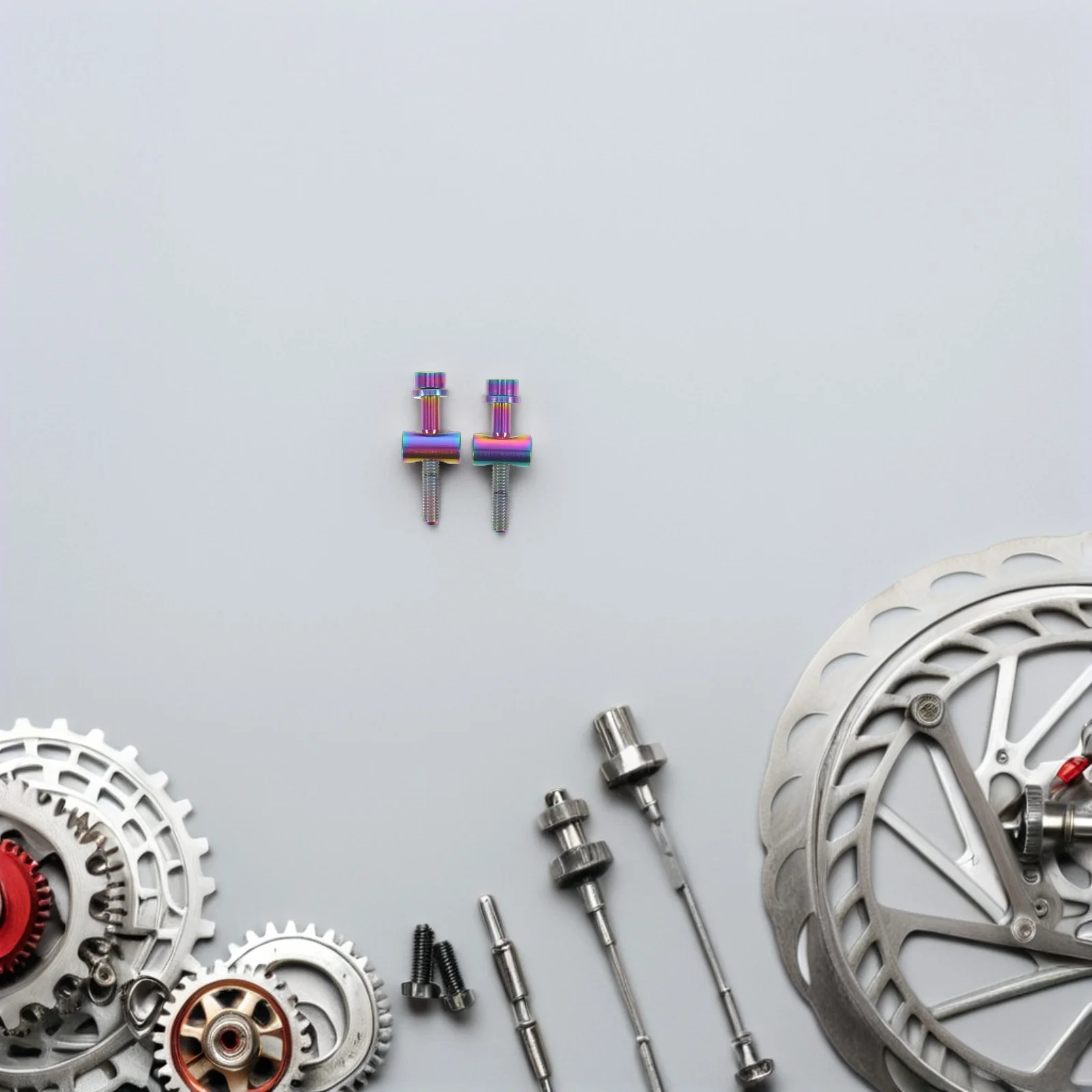 

2Pcs M5x35 Titanium Bike Bolts Bicycle Seat Post Screw Precision Machined Seatpost Clamp for Secure Cycling on Rough Terrain