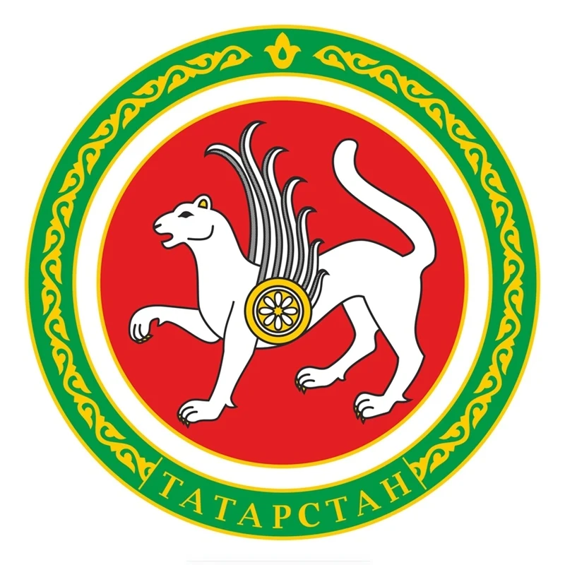 

Z212# Car Sticker Coat of Arms of Tatarstan Funny Colorful Racing Helmet Accessories Pegatinas Para Coche DIY Car Styling