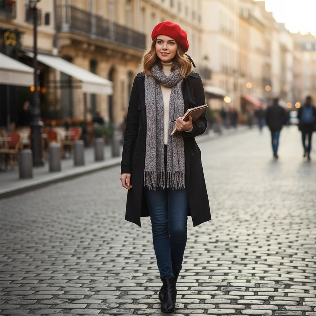 

Fashion Unisex Uniform Cap Men Women Wool Bere French Style Soldier Hat