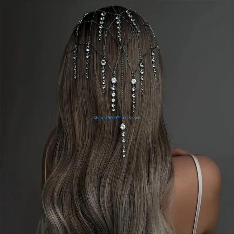 

N7YF головной убор с кисточками для женщин, богемные диадемы с кристаллами, аксессуары для свадебной вечеринки, хлопушки, для