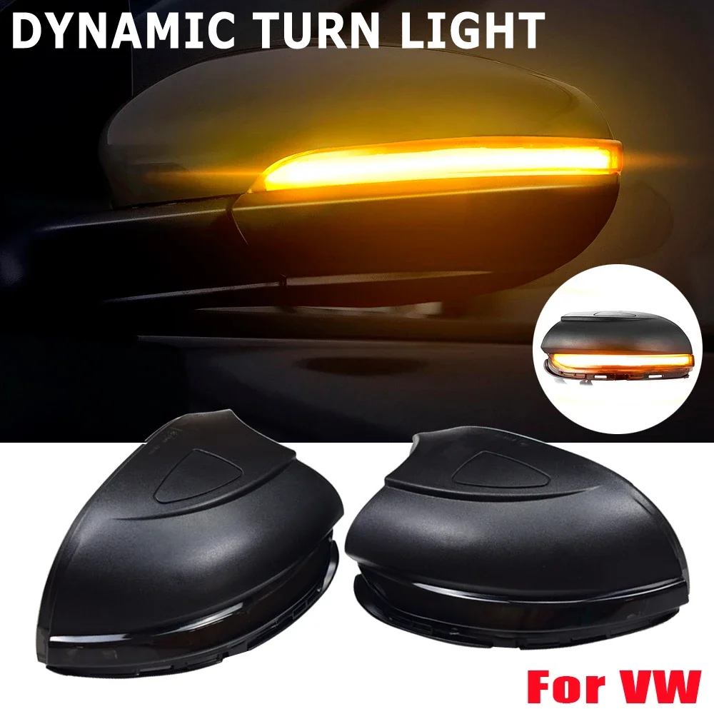 LED Dynamic Turn Signal Light Repeater Light Sequential Indicator Blinker For Volkswagen VW GOLF 6 VI MK6 GTI R line R20 Touran