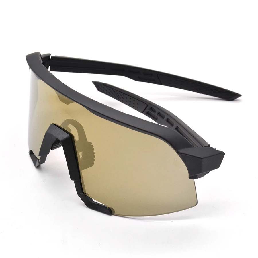 Lunettes de soleil de cyclisme avec 3 lentilles pour homme, sport de plein air, vélo de route, équitation de vitesse en montagne, TR90